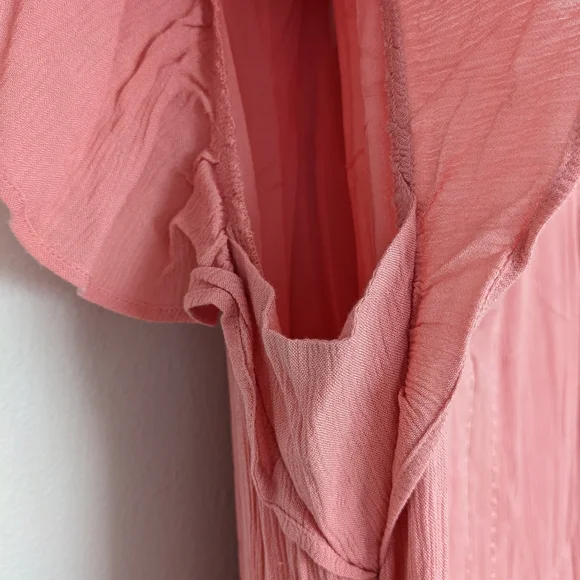 LOFT Flutter Sleeve Tiered Dress - Picture 8 of 11